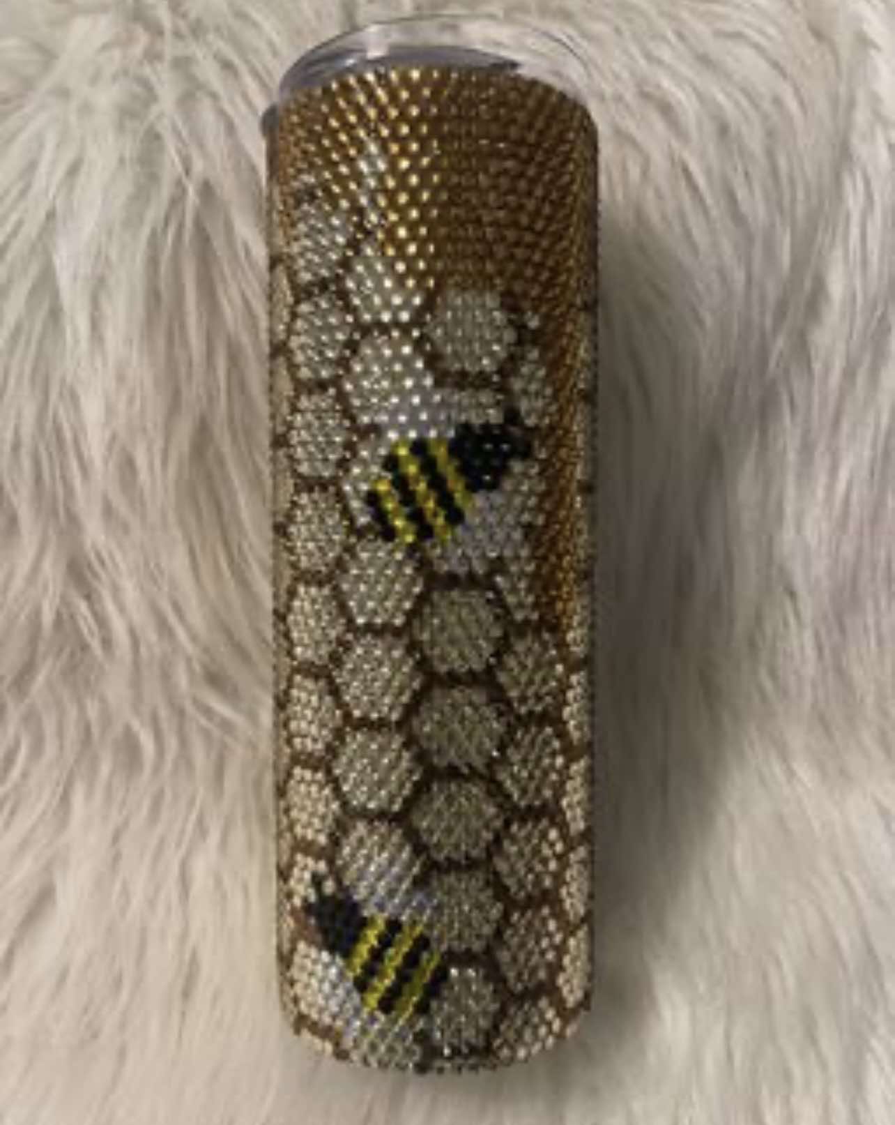 Honeycomb and Bee Tumbler