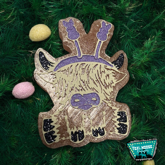 Highland Cow With Peeps Headband