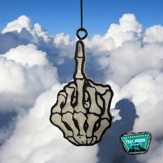 Skeleton Middle Finger