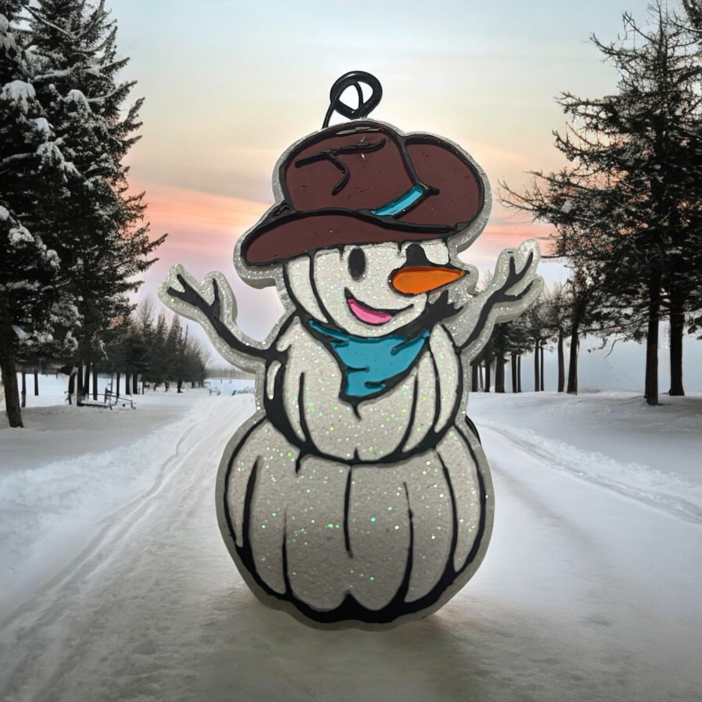 Cowboy Snowman