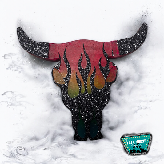 Flames Bull Head